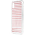 Pink and White Stripes iPhone XS Clear Case