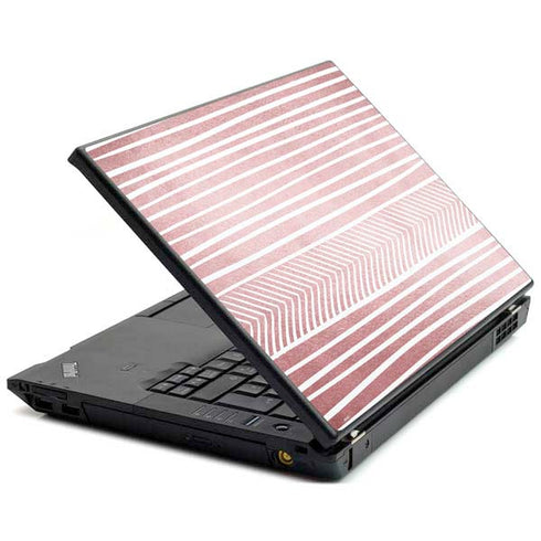 Pink and White Stripes Lenovo T420 Skin
