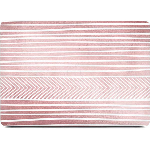 Pink and White Stripes Apple MacBook Air Skin