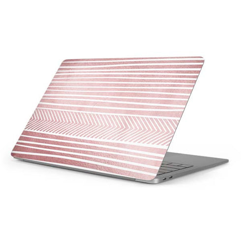 Pink and White Stripes Apple MacBook Pro 16-inch Skin