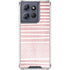 Pink and White Stripes Moto G 5G (2025) Clear Case