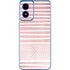 Pink and White Stripes Moto G Play 4G (2024) Skin