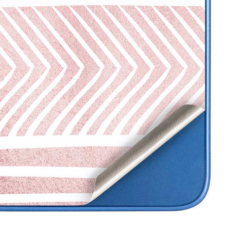 Pink and White Stripes Moto G Play 4G (2024) Skin