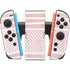 Pink and White Stripes Nintendo Switch 2 (2025) Joy-Con Controller Skin