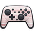 Pink and White Stripes Nintendo Switch 2 (2025) Pro Controller Skin