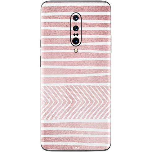 Pink and White Stripes OnePlus 7 Pro Skin