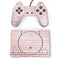 Pink and White Stripes PlayStation Classic Bundle Skin