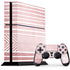 Pink and White Stripes PS4 Console and Controller Bundle Skin