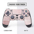 Pink and White Stripes PS4 Controller Skin