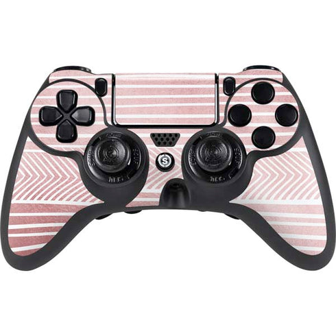 Pink and White Stripes PlayStation PS4 Skins