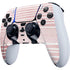 Pink and White Stripes PS5 DualSense Edge Pro Controller Skin