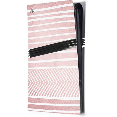 Pink and White Stripes PlayStation PS5 Skins