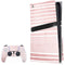 Pink and White Stripes PS5 Pro Disk Bundle Skin