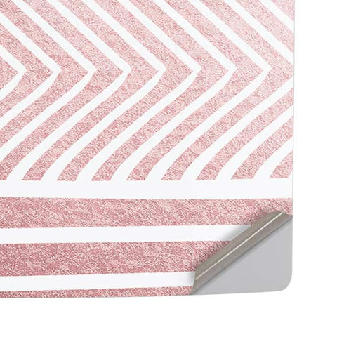 Pink and White Stripes PS5 Pro Disk Console Skin