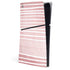 Pink and White Stripes PS5 Slim Digital Edition Console Skin
