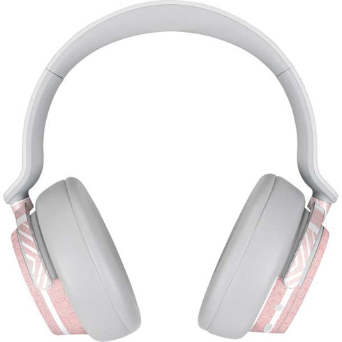 Pink and White Stripes Surface Headphones Skin