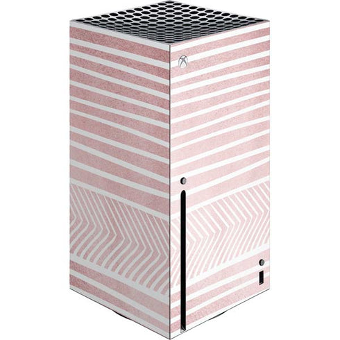 Pink and White Stripes Xbox Series X Skins