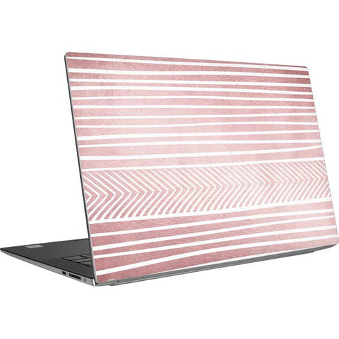Pink and White Stripes Dell XPS Skin