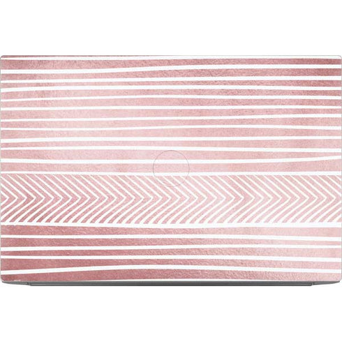 Pink and White Stripes Dell XPS Skin
