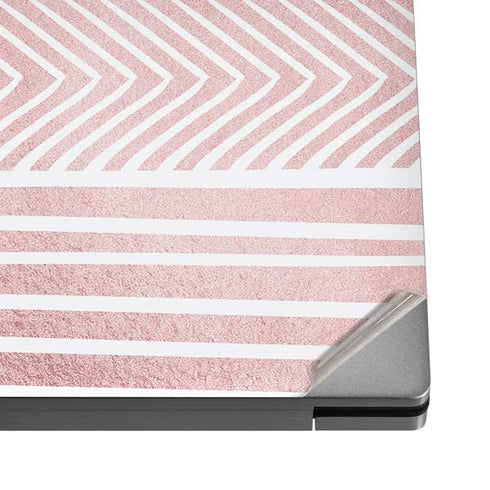 Pink and White Stripes Dell XPS Skin