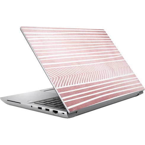 Pink and White Stripes HP ZBook Fury 16 G10 Skin