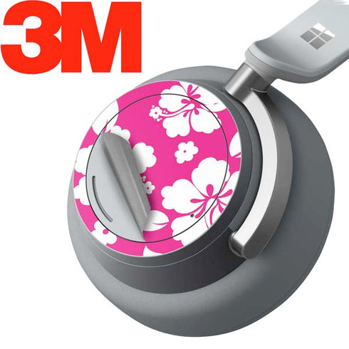 Pink and White Surface Headphones Skin