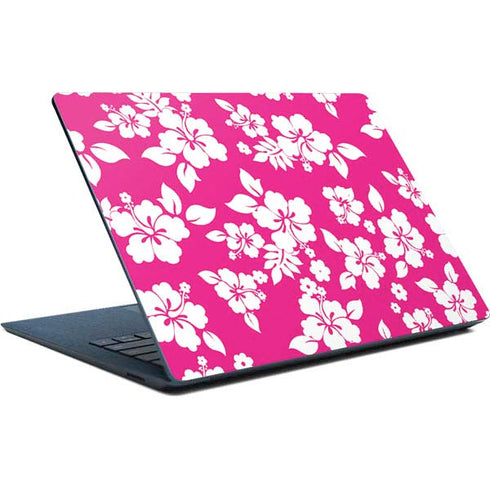 Pink and White Surface Laptop Skin