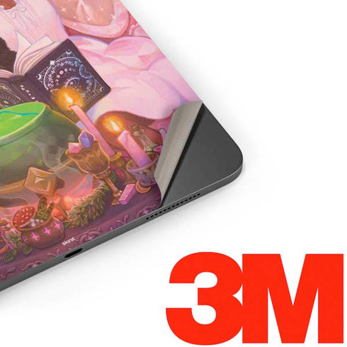 Pink Anime Witch Girls in Library with Cats by Ivy Dolamore Apple iPad Pro Skin