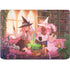 Pink Anime Witch Girls in Library with Cats by Ivy Dolamore Apple MacBook Air Skin
