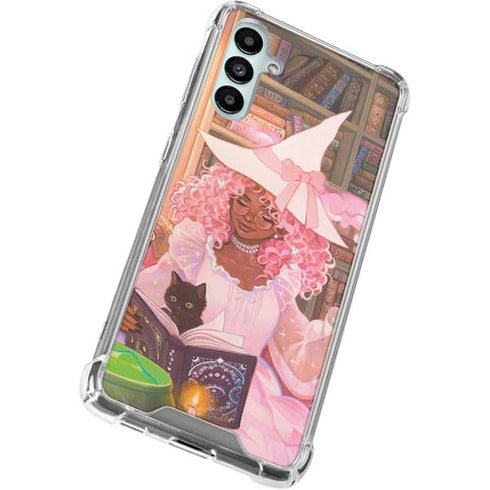 Pink Anime Witch Girls in Library with Cats by Ivy Dolamore Gabb Phone 4 Clear Case