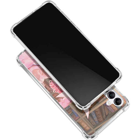 Pink Anime Witch Girls in Library with Cats by Ivy Dolamore Gabb Phone 4 Clear Case