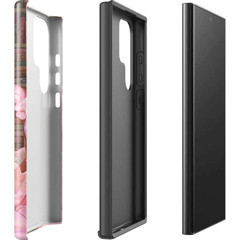 Pink Anime Witch Girls in Library with Cats by Ivy Dolamore Galaxy S25 Ultra Impact Case