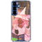 Pink Anime Witch Girls in Library with Cats by Ivy Dolamore Galaxy S25 Plus Clear Case