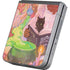 Pink Anime Witch Girls in Library with Cats by Ivy Dolamore Galaxy Z Flip6 Skin