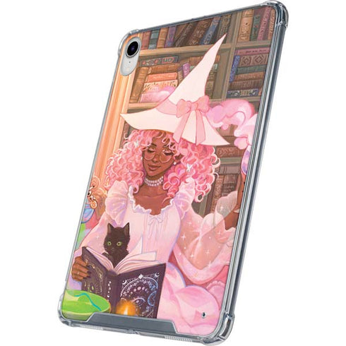 Pink Anime Witch Girls in Library with Cats by Ivy Dolamore iPad 11th Gen (2025) Clear Case