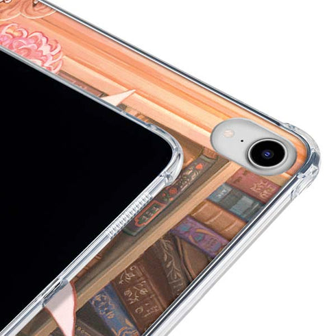 Pink Anime Witch Girls in Library with Cats by Ivy Dolamore iPad 11th Gen (2025) Clear Case