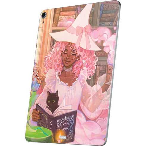 Pink Anime Witch Girls in Library with Cats by Ivy Dolamore Apple iPad Air Skin