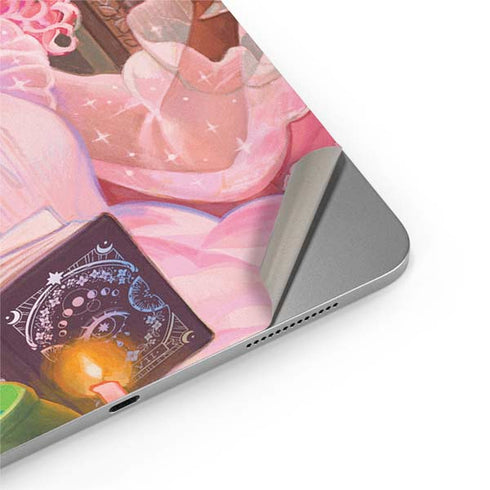 Pink Anime Witch Girls in Library with Cats by Ivy Dolamore Apple iPad Air Skin