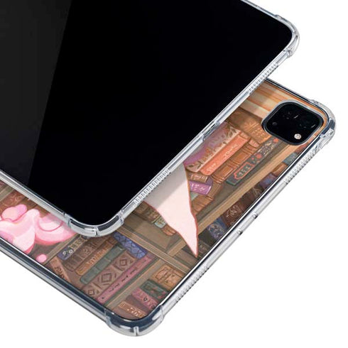 Pink Anime Witch Girls in Library with Cats by Ivy Dolamore iPad Pro 11in (2024) Clear Case