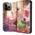 Pink Anime Witch Girls in Library with Cats by Ivy Dolamore iPhone 13 Pro Max Folio Case
