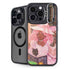 Pink Anime Witch Girls in Library with Cats by Ivy Dolamore iPhone 14 Pro Kickstand Case