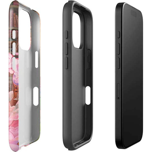 Pink Anime Witch Girls in Library with Cats by Ivy Dolamore iPhone 16 Pro Max Impact Case