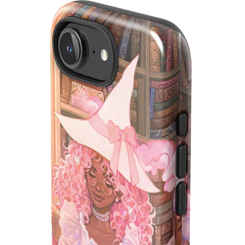 Pink Anime Witch Girls in Library with Cats by Ivy Dolamore iPhone 16e Impact Case