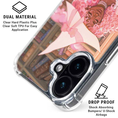 Pink Anime Witch Girls in Library with Cats by Ivy Dolamore iPhone 17 MagSafe Case