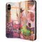 Pink Anime Witch Girls in Library with Cats by Ivy Dolamore iPhone 8 Folio Case