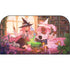 Pink Anime Witch Girls in Library with Cats by Ivy Dolamore Nintendo Switch 2 (2025) with Joy-Con Skin