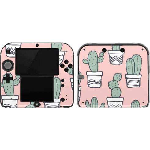 Pink Cactus Nintendo Skins