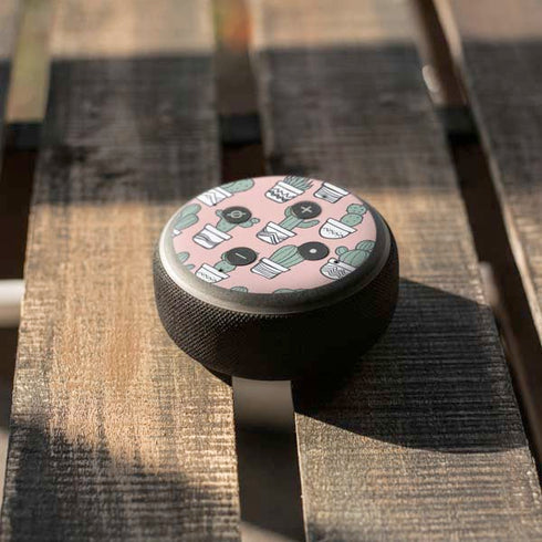 Pink Cactus Amazon Echo Dot Skin