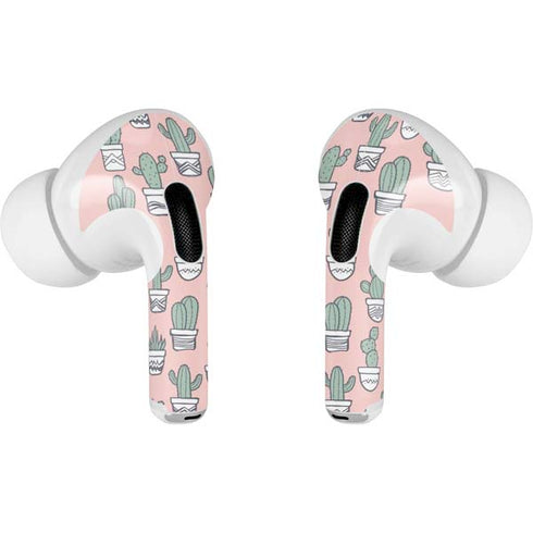 Pink Cactus AirPods Skins