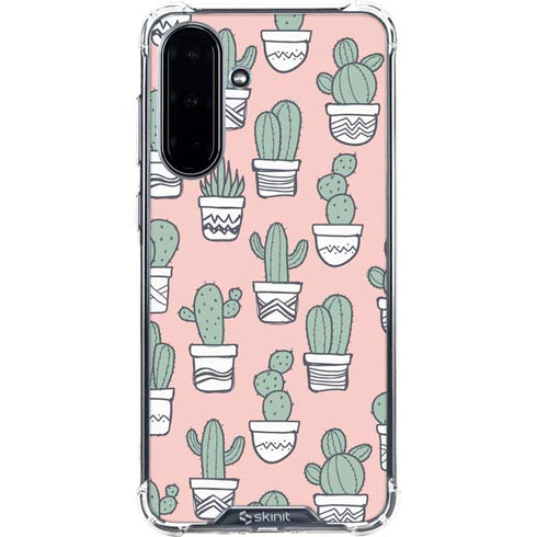 Pink Cactus Galaxy A36 5G Clear Case